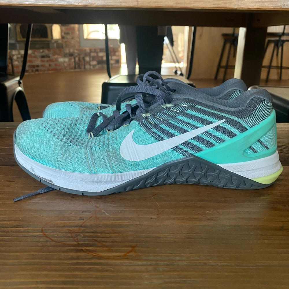 Nike Metcon DSX Flyknit - 9 - Teal/Gray